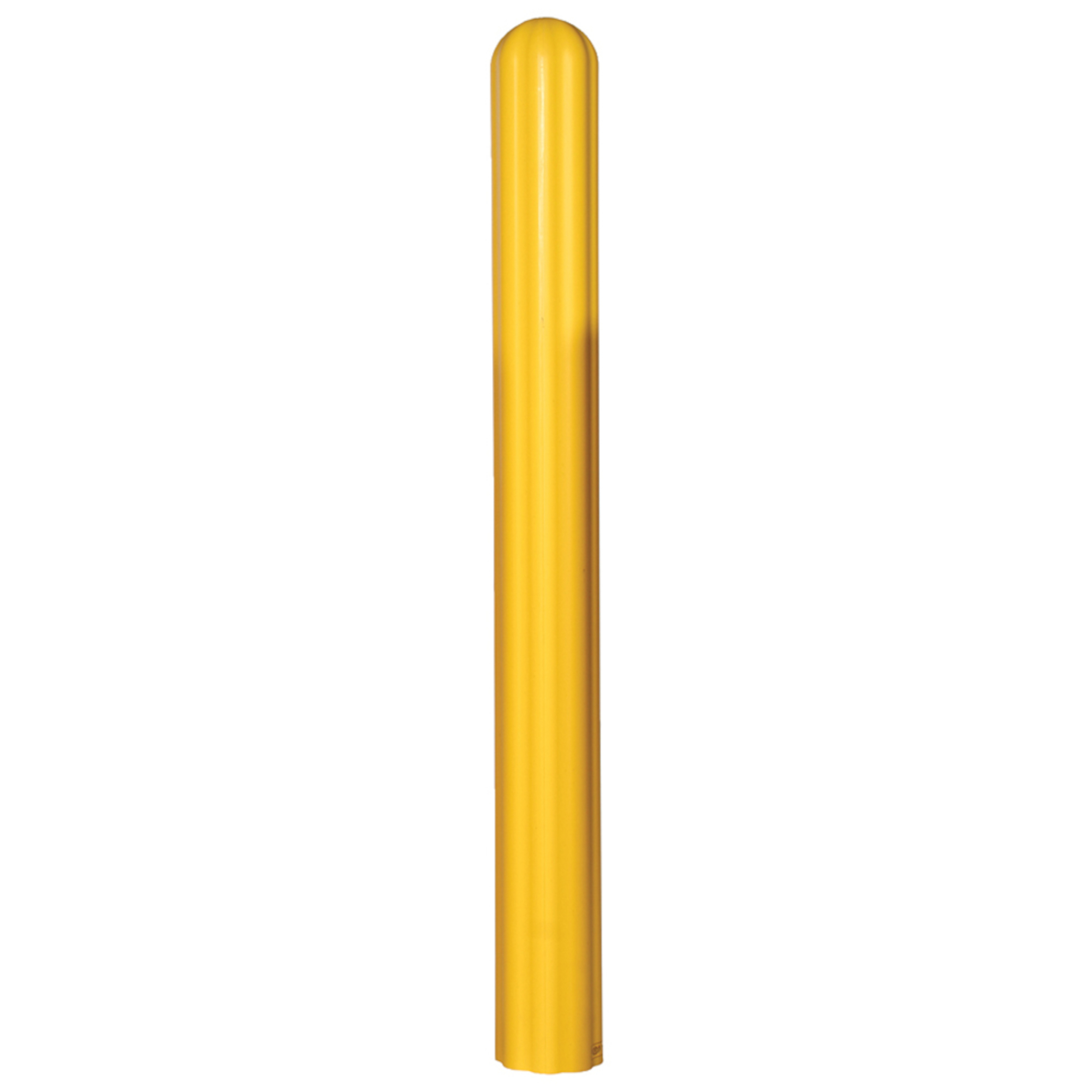 Eagle Fluted Bollard Cover — 8in. x 72in., High-Density Polyethylene, Yellow, Model# 173872